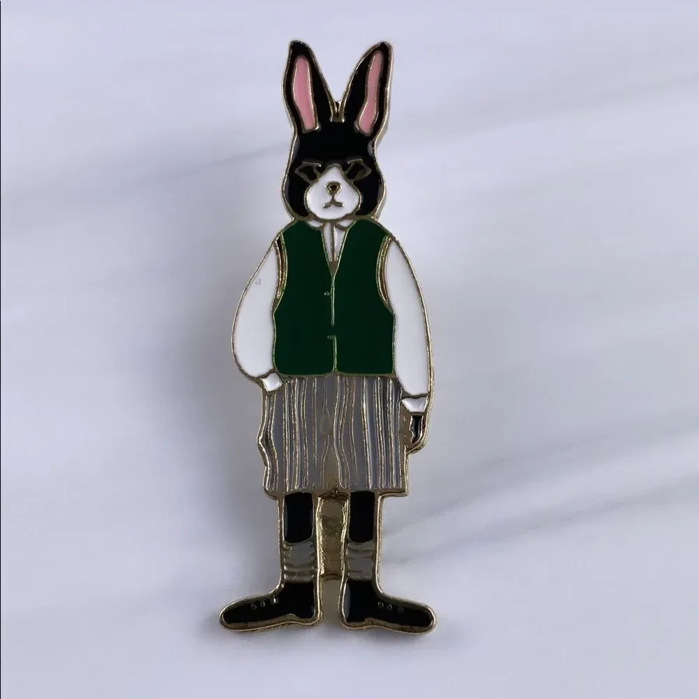 Daddy Bunny Enamel Pin/ Brooch